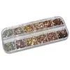 Kaniumeilade Lentejuelas para Arte de Uñas de Puntos y Estrellas Otoño Invierno Nuevo Marrón Caramelo Pegatinas de Decoración de Uñas Ultra Delgadas Versátiles