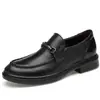 Nuevos Zapatos de Hombre de Cuero Genuino con Relieve Estilo Británico con Correa Moda Tendencia Casual Zapatos de Cuero para Hombre Transfronterizos 46 47