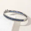 2024 nuevo color microincrustación con taladro taladro pulsera para mujer de alta calidad todo partido pulsera joyería al por mayor Europa y Estados Unidos transfronterizo