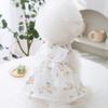 Falda de Gato con Lazo Estilo Princesa Delgada Perro Pequeño Teddy Bichón Ropa para Mascotas Vestido para Perro Pequeño