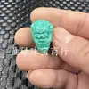 Contas Padrão Turquesa Imitação Acessórios de Jade Imitação Três Vias Dragão do Zodíaco Pulseira Solta de Contas Única Acessórios de Contas de Buda