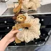 Lindo y Dulce Lazo para el Cabello con Forma de Flor, Cuerda Creativa de Esponja para Moño, Accesorio para el Cabello con Diseño de Nicho, Estilo de Dibujos Animados