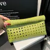 Bolso de mano de alta costura estilo coreano, gran capacidad, nuevo de verano 2026, moderno y elegante, patrón tejido versátil, diseño calado