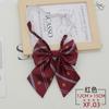 Corbata JK para estudiantes, estilo japonés, estilo coreano, estilo universitario, con cremallera, sin nudos, para uniformes, accesorios, lazo rojo moderno.