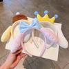 2023 Algodón Dibujos Animados Muñeca Diadema Felpa Cabello Aplastado Parte Superior Craneal Alta Accesorios para el Cabello Aplicar Mascarilla Lavar Cara Banda para el Cabello Antideslizante