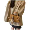 Bolsa de Estampa de Leopardo de Luxo Outono 2026 Nova Moda Retrô Fosca Pequena Quadrada Feminina para Trabalho Ombro Transversal