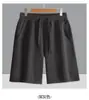 Shorts Masculino Huamian, Unissex de Algodão com Caimento Solto, Cor Sólida, Roupa Externa, Calças de Cinco Pontos, Calças Casuais Esportivas, Shorts Casuais de Verão