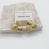 Aretes Estilo Europeo y Americano Moda Normcore Estilo Dulce y Cool Personalizados de Alta Gama Aretes Geométricos de Acero Inoxidable Transfronterizos para Mujer