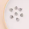 Colgante de dosel de loto plateado de Xizang hecho a mano DIY accesorios de joyería de semilla de loto loto cuerda de pulsera para colgar al por mayor en stock al por mayor