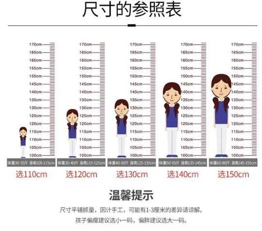 尺码表.