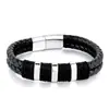 Moda europea y americana pulsera de cuero vintage pulsera Amazon súper guapo cuentas pulsera de hombre fabricantes de Dongguan al por mayor