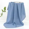 Manta Envolvente de Algodón de Bambú para Bebé Capa Única/Doble Gasa Color Sólido Manta Infantil Toalla de Baño Manta Envolvente Anti-Sobresalto Comercio Exterior