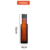 Botella de vidrio de 250 ml Botella de aceite de oliva de 500 ml Botella de aceite de nuez de camelia Botella de aceite de vidrio oscuro color té