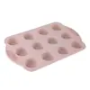 Molde de Silicona para Pastel en Stock, Molde para Muffins de 12 Cavidades, Molde Redondo para Tartaletas de Huevo, Molde para Pudín, Herramientas para Hornear, Molde para Gelatina