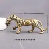 Estatueta de Tigre em Latão Puro, Presente Cultural e Criativo Vintage para Casa, Sala de Estar, Escritório, Decoração de Mesa