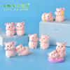 Amor cerdo micro paisaje suculenta decoración Zodiaco coqueteo teléfono beso animal accesorios para pastel resina manualidades