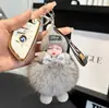 Fabricante Muñeca de Piel de Zorro Real Personalizada Llavero para Coche Colgante Muñeco de Peluche Colgante para Mochila Escolar Regalo para Pareja