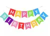 FelizAniversário Crianças Bandeiras Decorativas Criativas Letras Bandeira de Festa de Feltro Presentes