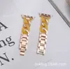 Adecuado para apple watch apple cadena de una sola fila correa de resina anillo de cadena a juego con color metálico correa de muñeca 7ª generación SE Universal