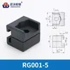 Pieza de Fijación de Barra de Bloqueo Rg001-1-2-3-4-5-6 Plástico Nylon Negro Accesorio de Barra de Conexión para Caja de Distribución Rittal