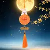 Nuevo Festival de Medio Otoño Chino Conejito Lindo Colgante de Madera DIY Estilo Antiguo Pin de Solapa Hanfu Accesorios Adorno Colgante de Atmósfera Festiva