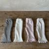 Pantalones acampanados con forro polar para bebé, estilo coreano, a cuadros, para otoño e invierno, deportivos, ajustados, de algodón, con rizos, para niña