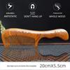 Pente de Sândalo Dourado Pente de Sândalo Pente de Massagem Sândalo Dentes Médios Pente de Madeira Gravura Caixa de Presente Pente de Madeira