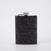 Petaca Cuadrada de Acero Inoxidable Transfronteriza 8oz Botella de Vino Pequeña Engrosada de Alta Gama Portátil para Exteriores Botella de Licor Pintada en Spray Venta al por Mayor