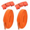 Hebilla de Cordón Elástico Perezoso de 8 mm Sin Atar Cordón de Zapato Elástico de 8 mm de Ancho para Hombres y Niños Sujetador Sin Atar