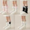 Cubiertas para Calcetines 2025 Otoño Nuevas para Niñas Lazo Pequeño de Encaje Calentadores de Pierna Lolita Lindas Cubiertas para Calcetines Calcetines Holgados de Media Pantorrilla