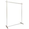Tienda de ropa perchero de acero inoxidable de pie para tienda de ropa de mujer móvil accesorios de exhibición Zhongdao estante para ropa
