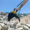 Pinza de Cubo Hidráulica Excavadora Pinza de Cubo Integrada Excavadora Pinza para Rocas Pinza para Madera Pinza Mecánica con Pulgar