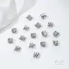 Cuentas de Resorte Chapadas en Cobre de Oro Real de 18K que Conservan el Color Alambre Retorcido Cuentas de Caracol Bola Trenzada Cuentas Espaciadoras Accesorios para Joyería Hecha a Mano DIY Perlas