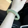 Pulsera de Jade Aventurina para Mujer, Pulsera de Jade Verde Claro, Jade Hetian Verde Aceite Verde, Color Esmeralda, Regalo, Círculo Completo, Jade Natural