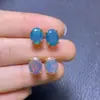 Aretes de Ópalo Puros Naturales, Ultra-Hermosos. Hecho a mano con materiales cuidadosamente seleccionados, el diseño y la artesanía son impresionantes.. Tamaño de la Piedra Principal 7x9 mm