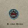 Nuevo Pegatina de Tela Bordada por Computadora de Doraemon Lindo Dibujo Animado Gato Ding-Dang Parche para Ropa Bolsa