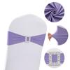 Flor de decoración elástica para respaldo de silla al por mayor, anillo rectangular, correa, banda elástica para silla de hotel y boda, kit de mesa y silla
