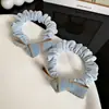 Nudo para el pelo de mezclilla clara con textura retro, versátil, duradero y no dañino, cuerda para el pelo, accesorio para el pelo para mujer