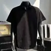 Camiseta Texturizada de Manga Curta Masculina 2026 Chegada Nova de Verão Gola Polo Manga Meia Manga Estilo College Casual Masculino Camiseta Top