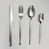 Suministro Transfronterizo de Amazon Cubiertos de Acero Inoxidable Juego de 18/24 Piezas Cuchillo para Bistec de Estilo Occidental, Tenedor, Cuchara para Uso en el Hogar y Hotel Juego de 4 Piezas