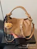 Bolsa Feminina 2025 Nova Moda Outono e Inverno High-End Retrô para o Dia a Dia Feminina Ombro Único Transversal Bolsa Bolinho