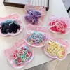 100 Piezas Gomas para el Cabello de Margarita Sencillas Empaquetadas en Bolsa Bandas de Goma de Nylon Coloridas Anillos de Toalla Accesorios de Cabello de Moda Cuerdas para el Cabello Lote