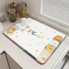 Tapete Absorvente Simples para Bancada de Cozinha, Tapete Drenante e Secante de Terra de Diatomáceas para Pia, Balcão de Bar, Louças e Tapete de Isolamento Térmico