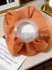 Vendas Diretas de Fábrica Scrunchies Simples de Sarja para Meninas Estilo Mori Cordas de Cabelo de Cor Sólida Cordas para Cabeça Scrunchies Cordas para Cabeça Scrunchies