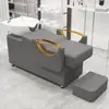 Cama para Lavar el Cabello de Salón de Peluquería Estilo Celebridad de Internet Semi-Reclinable Lavabo Profundo Cama para Lavar el Cabello Salón de Peluquería Cama para Enjuagar Cama para Cuidado y Crecimiento del Cabello