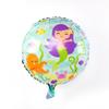 Balão de Filme de Alumínio Sereia Transfronteiriça Balão Formato Cauda de Concha de Princesa Decoração Arranjo para Festa de Aniversário Infantil