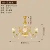 Lustre de sala de estar estilo americano todo em cobre, grande lustre principal retrô estilo europeu para sala de jantar e quarto, luminária decorativa de cristal de luxo para villa