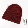 Chapéu Feminino Inverno Grande Cabeça Wai Chapéu De Malha Feminino Estilo Japonês Rosto Pequeno Simples All-match Chapéu De Esqui Quente Pulôver Chapéu Frio