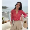 Estilo Nuevo de Verano para Mujer, Cuello Redondo, Ligero, Transpirable, Prendas de Abrigo de Color Sólido, Cardigan Corto de Hilo de Galaxia, Moderno y Elegante