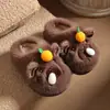 Nuevas pantuflas de algodón de capibara 2026, con suela antideslizante, resistente al desgaste y suave, diseñadas para un uso interior cómodo y adecuadas tanto para padres como para niños, con un lindo diseño de caricatura